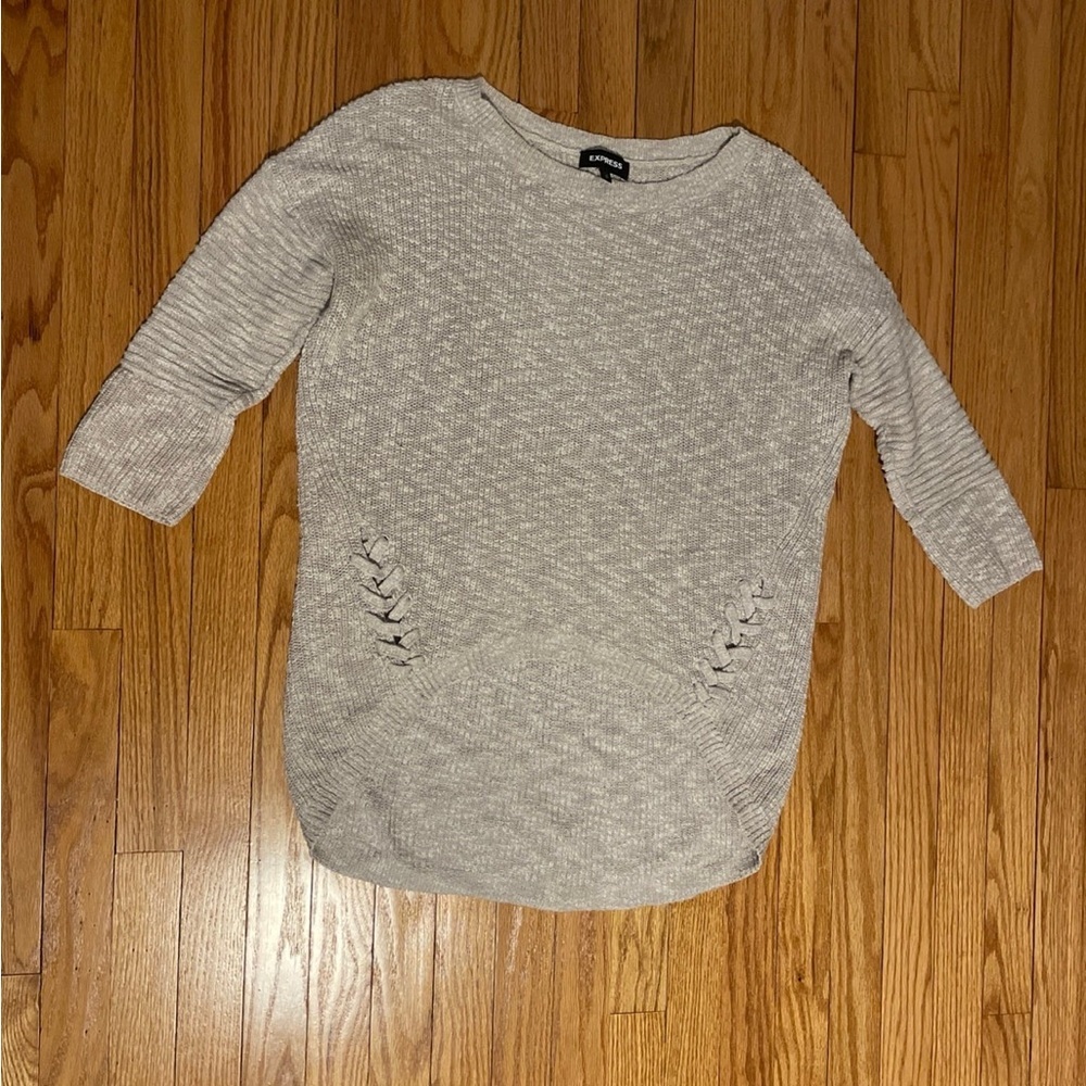 Express Braided Bottom Sweater